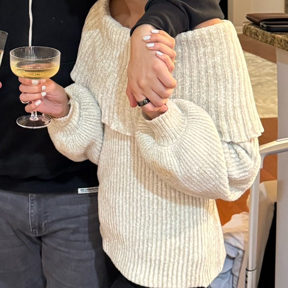 Forever 21 Contemporary Off The Shoulder Sweater